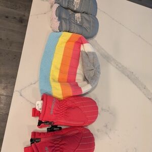 Columbia Kids' Rainbow Beanie and Mittens Set